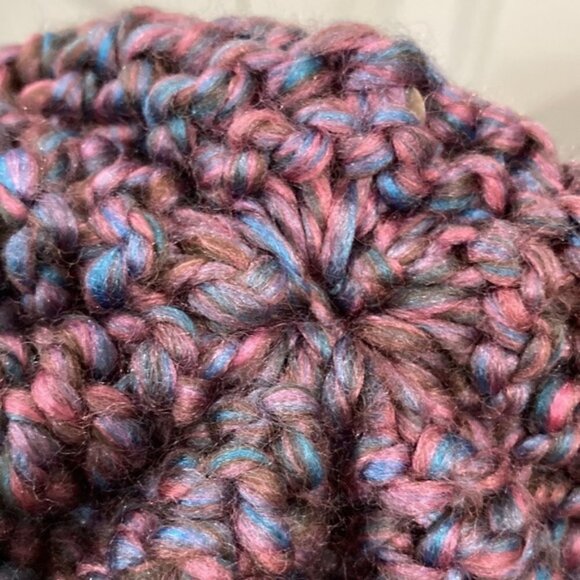 HANDMADE Purple soft loose knit cap hat beanie​​ - Picture 9 of 9